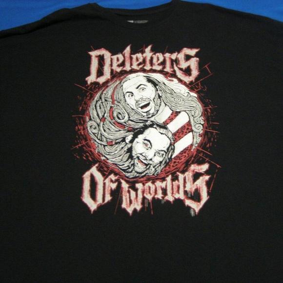 Matt Hardy Bray Wyatt Deleters Of Worlds Wrestling Black Shirt - Picture 1 of 4